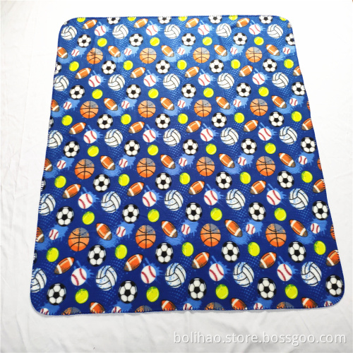 Wholesale Price Customized Size and Logos Fleece Blanket Polar Picnic Fleece Blanket